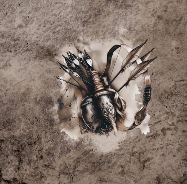 Hauch von Walhalla - 2m Panel - French Terry mit Schriftzug